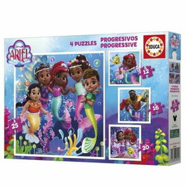 Educa Puzzles Progresivos Ariel (12, 16, 20 y 25 piezas) de Disney