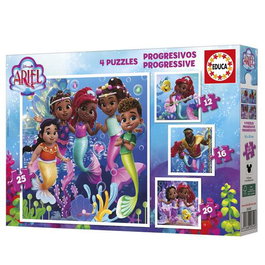 Educa Puzzle Puzzles Progresivos Ariel 12+16+20+25 Piezas