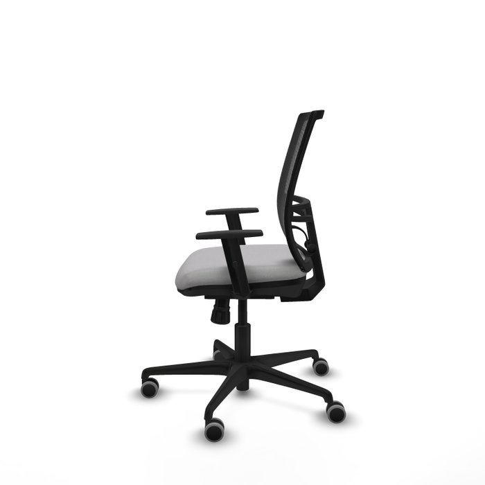 PIQUERAS Y CRESPO Silla de oficina Yunquera con mecanismo Sincro, Gris claro y Negro PIQUERAS Y CRESPO Silla de oficina Yunquera con mecanismo Sincro, Gris claro y Negro