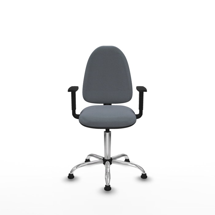PIQUERAS Y CRESPO Silla de oficina Aýna Gris con Brazos 1D