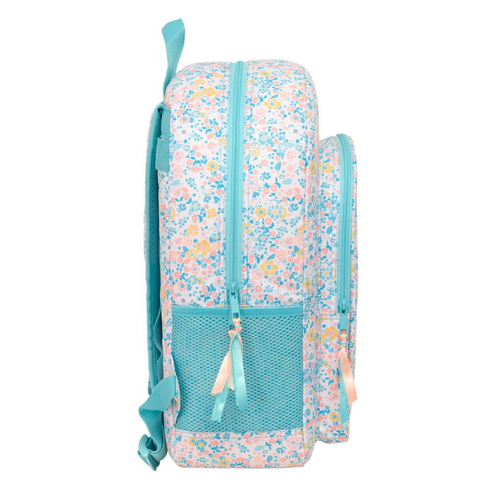 Mochila Escolar Moos Fiori Multicolor 33 x 42 x 14 cm