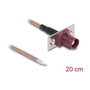 DeLOCK Cable de antena coaxial FAKRA D a extremos abiertos RG-316 20 cm