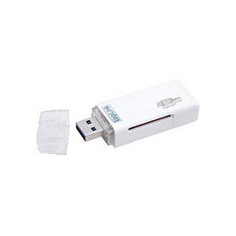 LogiLink Card-Reader Stick USB 3.0 CR0034A Blanco de forma compacta de color blanco