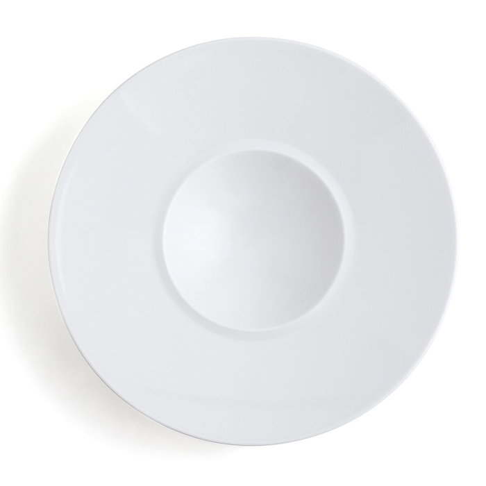 Plato Hondo Ariane Gourmet Blanco Cerámica Ø 29 cm (6 Unidades)