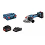 Bosch Professional Amoladora GWX 18V-15 C Kit con 2 Baterías 5.5Ah ProCORE18V, Cargador GAL 1880 CV y L-Boxx
