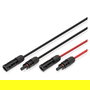 Digitus Cable Solar Extensión de 1 m, 6 mm², Conector MC4 (Mach-Hemb), 1500 V DC, Resistente a UV y Clima, Incluye 2 Cables (Negro y Rojo)