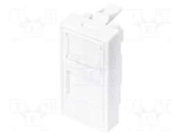 DIGITUS Adaptador Keystone 1 puerto blanco 22,5x45mm