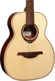 LAG Guitarra Acústica Lâg Travel Spruce Natural Folk Tapa Abeto Engelmann Macizo Fondo Y Aros Caoba Brillante 6 Cuerdas
