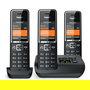 Gigaset COMFORT 550A trio teléfono inalámbrico DECT con contestador automático - Negro/Cromo