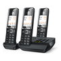 Gigaset COMFORT 550A trio teléfono inalámbrico DECT con contestador automático - Negro/Cromo