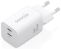 Aisens Cargador GaN 65W con 2 puertos USB-C Blanco A110-1029