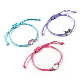 The Carat Shop Pack de 3 Brazaletes Sanrio Hello Kitty, Kuromi y My Melody