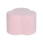 DKD Home Decor Reposapiés de Poliéster Borreguito Rosa