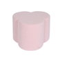 DKD Home Decor Reposapiés de Poliéster Borreguito Rosa