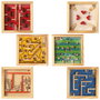 Mister Gadget Juego Laberinto Colección Vintage De Madera Para Niños Y Adultos 9x9x2.5 Cm