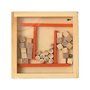 Mister Gadget Juego Laberinto Colección Vintage De Madera Para Niños Y Adultos 9x9x2.5 Cm