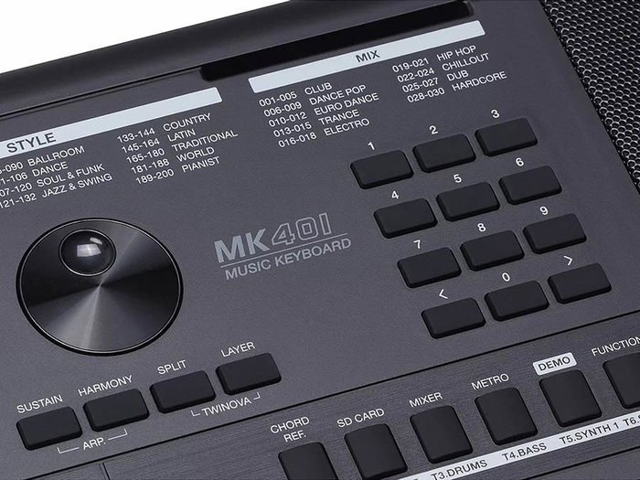 Teclado Medeli de 61 Teclas Negro Mk401