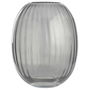 Day Jarrón Oval Gris, Hecho a Mano, Altura 24 cm Diámetro 19.5 cm