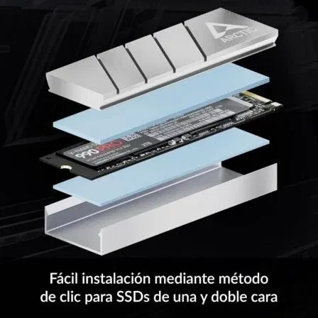 Arctic ACOTH00002A Disipador Térmico para SSD M.2 2280 Plata