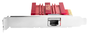 Asus XG-C100C V3 Tarjeta de Red 10 Gbps PCI Express RJ45 Roja