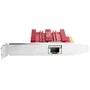 ASUS XG-C100C V3 - Tarjeta de Red PCIe 10 Gigabit Ethernet 10GbE Interna Roja, Interfaz PCI Express 3.0, 100/1000/2500/5000/10000 Mbit/s
