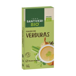 Santiveri Caldo Vegetal Bio 10 Cubitos - Preparado de Hortalizas Deshidratadas
