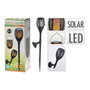 Antorcha Solar LED Multiposición Efecto Fuego con Gancho, Soporte Pared y Pie