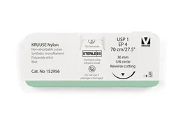 Kruuse Nylon 2 90 cm Azul 90 mm Needle 3-8 Circle 12 Unidades
