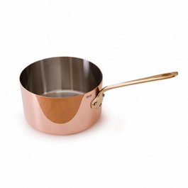 Mauviel Cazo Recto Cuprinox 14 cm, Capacidad 1.2 Litros