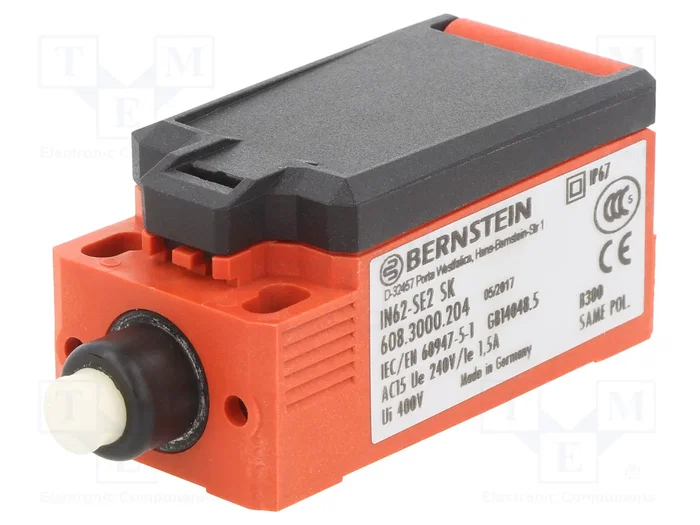 BERNSTEIN AG IN62-SE2 SK Interruptor de fin de carrera NO x2 BERNSTEIN AG IN62-SE2 SK Interruptor de fin de carrera NO x2