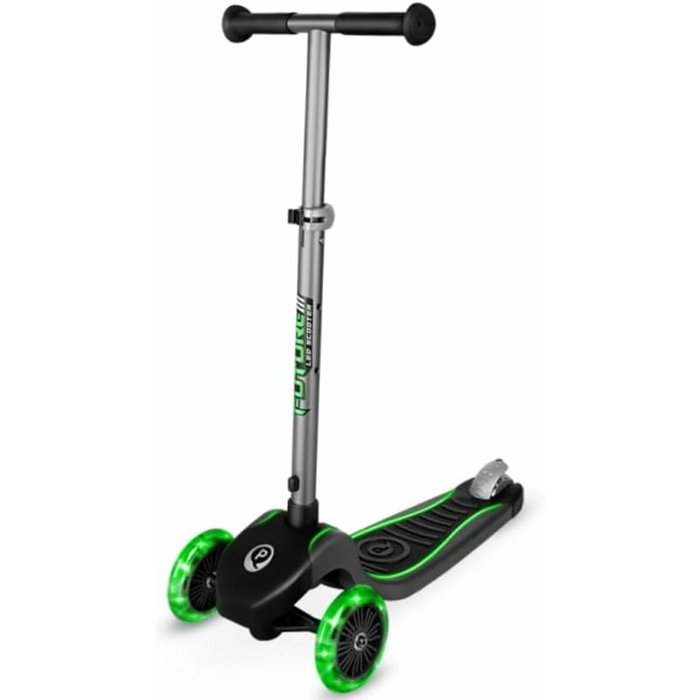 Ociotrends Patinete 3 ruedas Eco Future Scooter Plegable Con Luces Verde Ociotrends Patinete 3 ruedas Eco Future Scooter Plegable Con Luces Verde