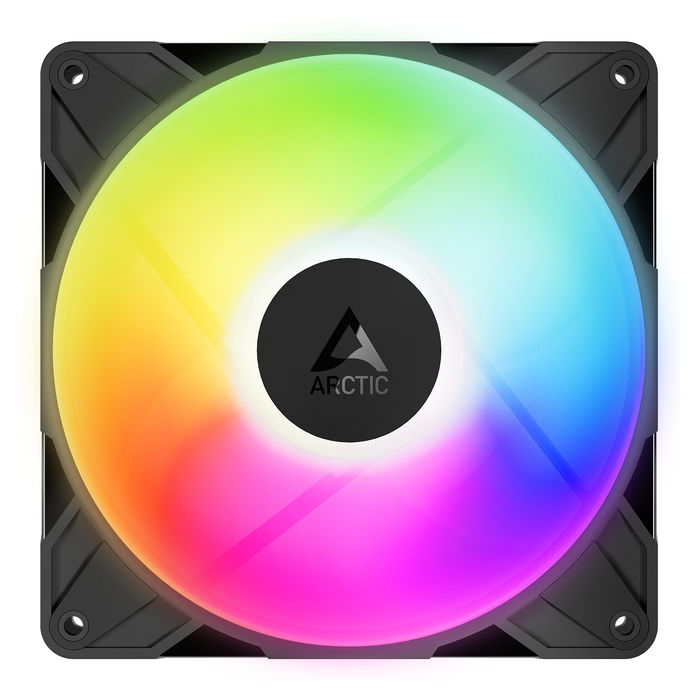 ARCTIC P14 Pro Reverse PWM Lúfter A-RGB, Ventilador 14 cm, 166,5 m³/h, Negro, 5 Aspas, 12 LED RGB, 400-2650 RPM, 5,1 mmH2O