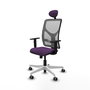 PIQUERAS Y CRESPO Silla de oficina Motilla con mecanismo Sincro, Morado y Gris