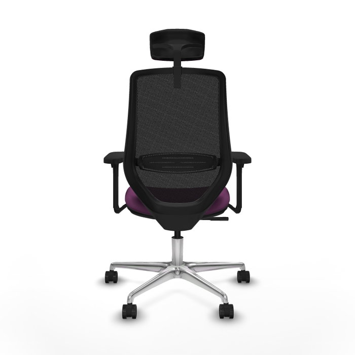 PIQUERAS Y CRESPO Silla de oficina Mardos con mecanismo Sincro, Morado y Negro