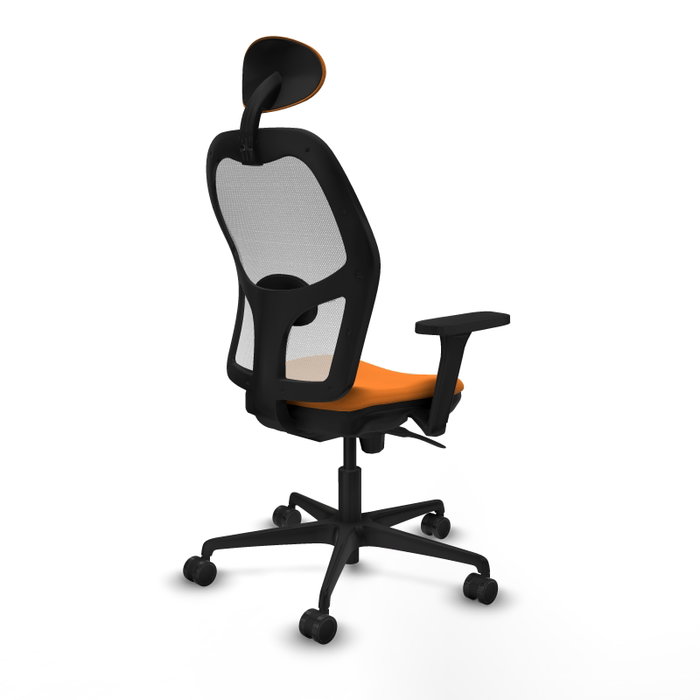 PIQUERAS Y CRESPO Silla de oficina Jorquera Naranja y Blanco