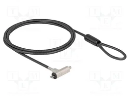 DeLOCK 20678 Candado de seguridad con llave para HP Nano Slot, 1,8 m, Negro