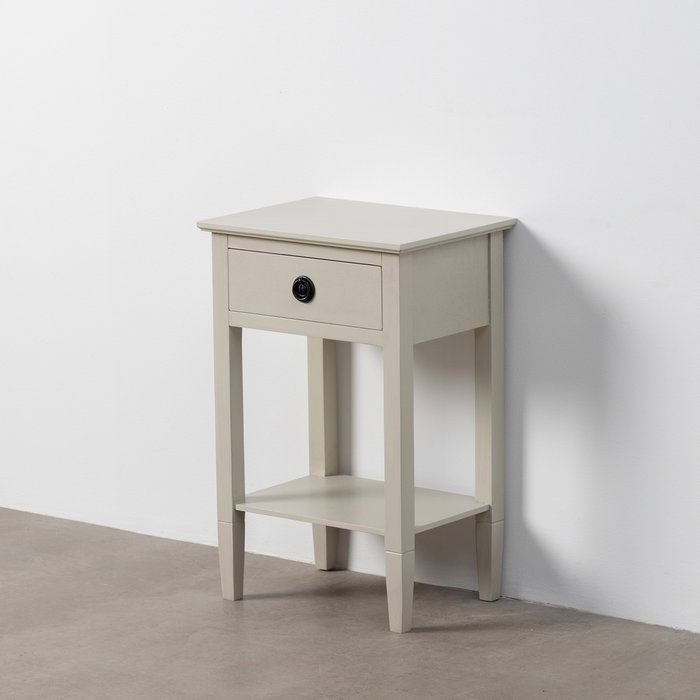 Mesita Gris Claro Dm 40 X 30 X 61 cm Mesita Gris Claro Dm 40 X 30 X 61 cm