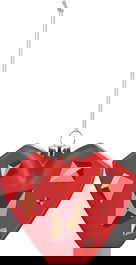 Alessi AMORE AL CUBO BOLA DE NAVIDAD GJ02 18 Vidrio Soplado a Mano Decoración Navideña de Massimo Giacon y Marcello Jori