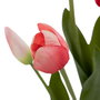 Planta Tulipanes Rosa Artificial 11 X 11 X 31 cm (Set de 3)