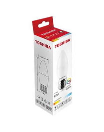 Toshiba C37 Bombilla LED E27 7W 3000K, Luz Cálida