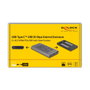 DeLOCK Caja externa USB para 2 x M.2 NVMe PCIe, USB Tipo-C, Gris