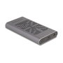 DeLOCK Caja externa USB para 2 x M.2 NVMe PCIe, USB Tipo-C, Gris