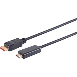 S-Impuls Cable Adaptador DisplayPort 1.4 a HDMI 10m 4K 60Hz Negro
