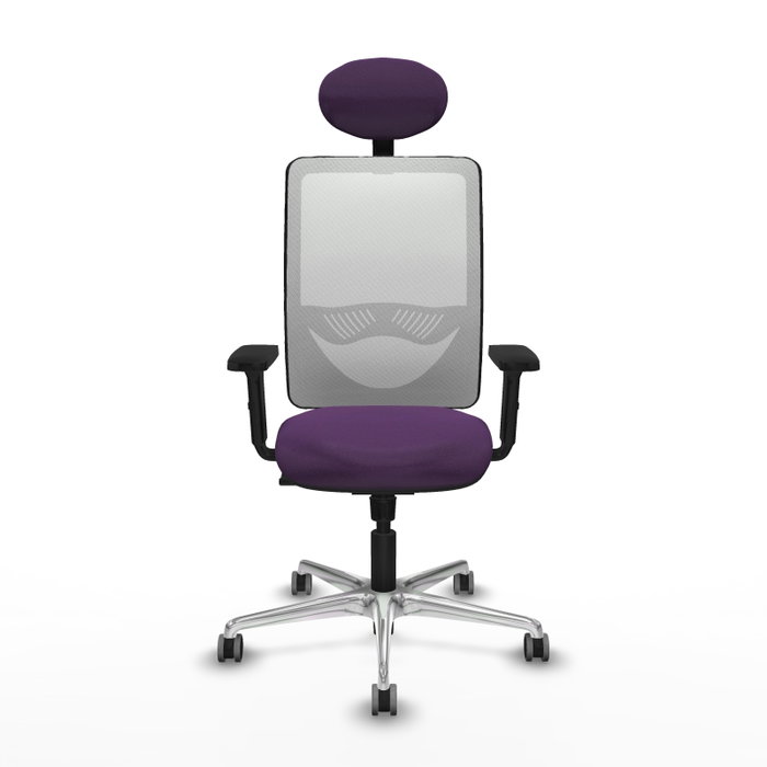 PIQUERAS Y CRESPO Silla de oficina Zulema con mecanismo Sincro, Morado y Blanco PIQUERAS Y CRESPO Silla de oficina Zulema con mecanismo Sincro, Morado y Blanco