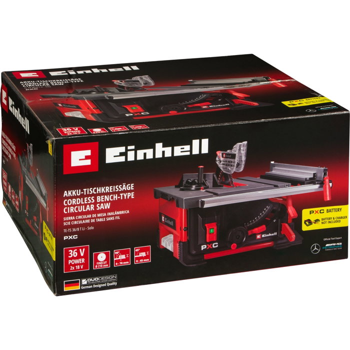 Einhell TE-TS 36/8 T Li Sierra de Mesa Inalámbrica Einhell TE-TS 36/8 T Li Sierra de Mesa Inalámbrica