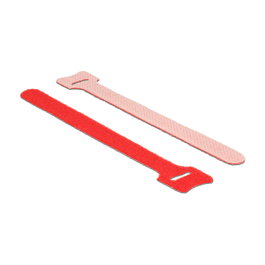 DeLOCK 18689 Brida de velcro 150 mm x 12 mm Rojo
