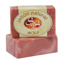 Laboratorios S&S Jabón Arcilla Roja 100g Piel Grasa Poros Espinillas Puntos Negros