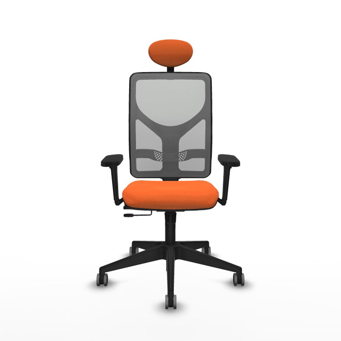 PIQUERAS Y CRESPO Silla de oficina Motilla con mecanismo Sincro/Traslack Naranja/Gris
