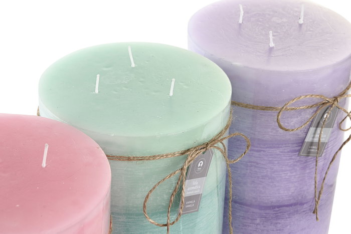 DKD Home Decor Vela de Cera de Parafina 14,5x14,5x20 cm, 3000 g