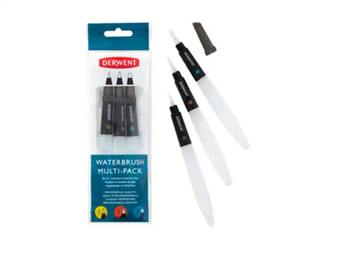 Derwent Pincel de Agua Set de 3 Unidades